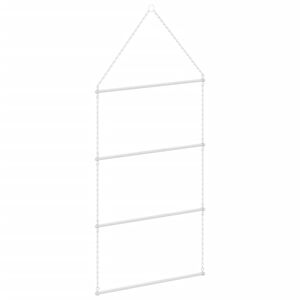 vidaXL Saddle Pad Rack Silver Stainless Steel