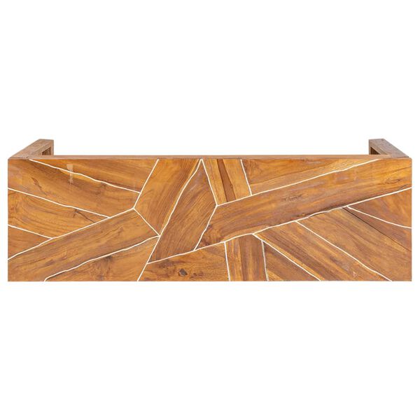 vidaXL TV Stand 110x60x38 cm Solid Teak Wood