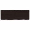 vidaXL Table Top Dark Brown 120x40x(2-4) cm Live Edge