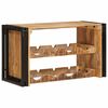 vidaXL Wine Rack Brown 80 x 45 x 33 cm Solid Rough Mango Wood