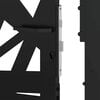 vidaXL Garden Gate Black 100x175 cm Steel Light Design