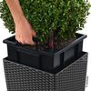 LECHUZA Planter CUBE Cottage 50 ALL-IN-ONE Granite