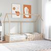 vidaXL Kids' House Bed Frame without Mattress 80x200 cm Solid Wood Pine