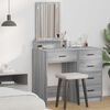 vidaXL Dressing Table Grey Sonoma 50 x 41 x 140 cm Engineered Wood