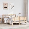 vidaXL Bed Frame with Headboard without Mattress 120x190 cm Small Double