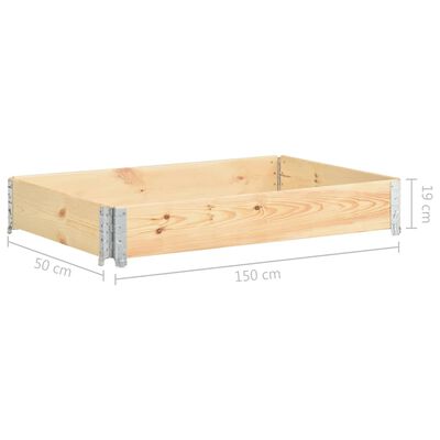 vidaXL Raised Bed 50x150 cm Solid Pine Wood (310054)