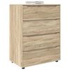 vidaXL Storage Cabinets 2 pcs Sonoma Oak 80 x 48 x 105 cm