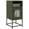 vidaXL Bedside Cabinet Olive Green 36x39x78 cm Cold-rolled Steel