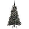 vidaXL Artificial Christmas Tree with 150 LEDs with Stand Green 150 cm