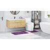 vidaXL Anti-slip Bath Mat Set 2 pcs Purple PP