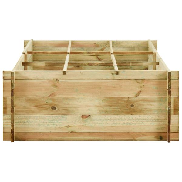 vidaXL Garden Raised Vegetable Bed Impregnated Pinewood 197x100x40 cm