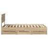 vidaXL Bed Frame with Drawer Sonoma Oak 90 x 190 cm Engineer Wood