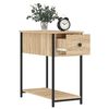 vidaXL Bedside Cabinet Sonoma Oak 30x60x60 cm Engineered Wood
