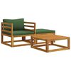 vidaXL 3 pcs Sectional Sofa Set with Cushions