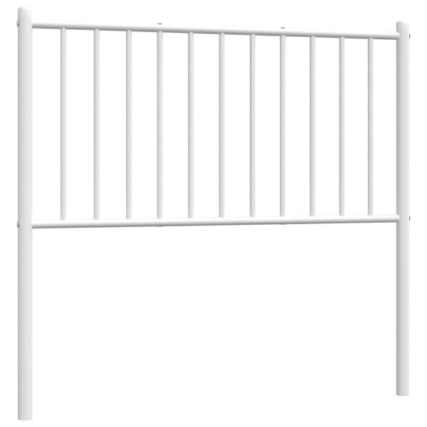 vidaXL Metal Replace Headboard White 90 cm