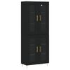 vidaXL Highboard Black 69,5x34x180 cm Engineered Wood