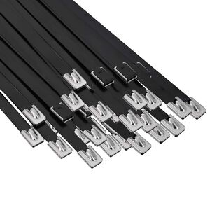 vidaXL Cable Tie 250 pcs 7.9 x 600 mm Black