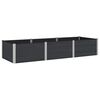 vidaXL Garden Raised Bed Black 300 x 100 x 54 cm WPC and Aluminium