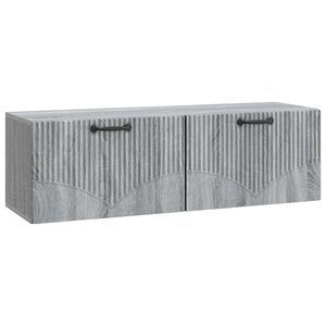vidaXL Wall-Mounted TV Cabinet Grey Sonoma 98 x 31 x 30 cm