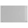 vidaXL Kitchen Backsplash 2 pcs Light Grey 80 x 50 cm Tempered Glass