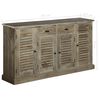 vidaXL Sideboard Solid Mindi Wood 145x32.5x77 cm