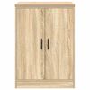 vidaXL Garage Storage Cabinet Sonoma Oak 60x51x85 cm Solid Wood Pine