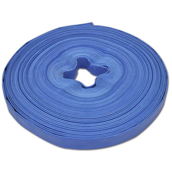 vidaXL Flat Hose 50 m 1" PVC Water Delivery