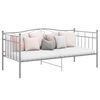vidaXL Sofa Bed Frame without Mattress Grey Metal 90x200 cm