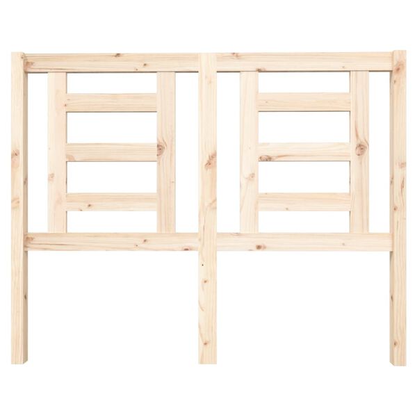vidaXL Bed Headboard 126x4x100 cm Solid Wood Pine