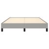 vidaXL Bed Frame without Mattress Light Grey 135x190 cm Double Double Fabric
