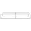 vidaXL Bed Frame without Mattress White 200x200 cm Metal