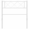 vidaXL Metal Headboard White 100 cm