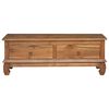 vidaXL TV Stand with Drawer Natural 110 x 35 x 40 cm Solid Teak Wood