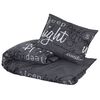 vidaXL Duvet Cover Set Black 220x240 cm Cotton