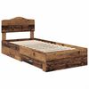 vidaXL Bed Frame with Headboard Old Wood 90 x 200 cm Engineered Wood