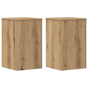 vidaXL Plant Stands 2 pcs Artisan Oak 30x30x50 cm Engineered wood