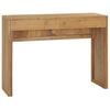vidaXL Console Table | Natural Teak | Solid Teak Wood | 100x35x75 cm