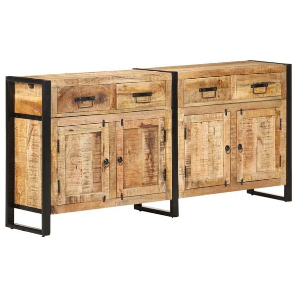 vidaXL Sideboard 172x35x80 cm Solid Mango Wood