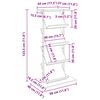 vidaXL Magazine Rack Sonoma Oak 68 x 40 x 123.5 cm Engineered Wood