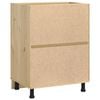 vidaXL Cabinet with Shelf Honey 60 x 46 x 81.5 cm Solid Pine Wood