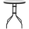 vidaXL 5 Piece Garden Dining Set Black