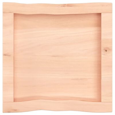 vidaXL Table Top 40x40x(2-4) cm Untreated Solid Wood Live Edge