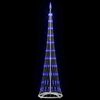 vidaXL LED Christmas Tree with 230 LEDs Blue 51 x 51 x 190 cm Metal