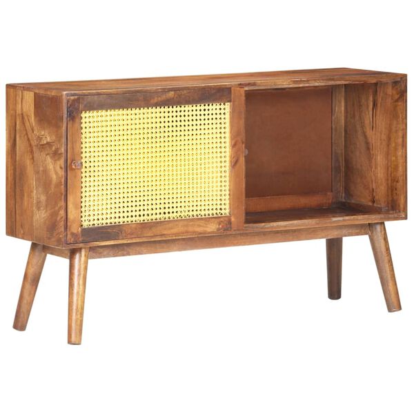 vidaXL Sideboard 112x30x65 cm Solid Mango Wood