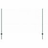 vidaXL Hexagonal Fence with Post 100 x 1.4 m PVC-Coated Steel Green
