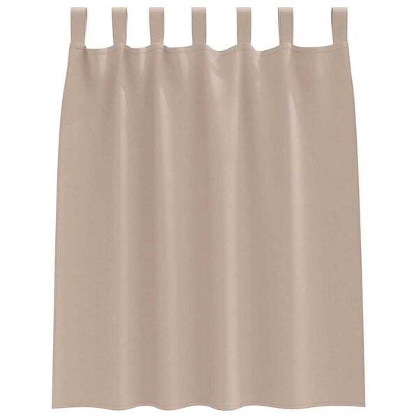 vidaXL Blackout Curtains with Rings 2 pcs Taupe 140 x 140 cm Polyester