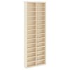 vidaXL Wall Display Case Beige 21 x 4.5 x 59 cm Engineered Wood
