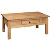vidaXL Coffee Table 100x60x43.5 cm Solid Pine Wood Panama Range
