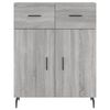 vidaXL Sideboard Grey Sonoma 69.5x34x90 cm Engineered Wood
