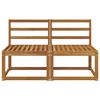 vidaXL 2 Piece Outdoor Middle Sofa Solid Acacia Wood Natural